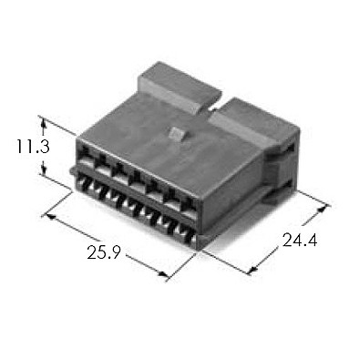 Connettori MG64906-4, cavo automobilistico di KET Korea Electric Terminal dell'alloggio MG610754 per fissare connettore